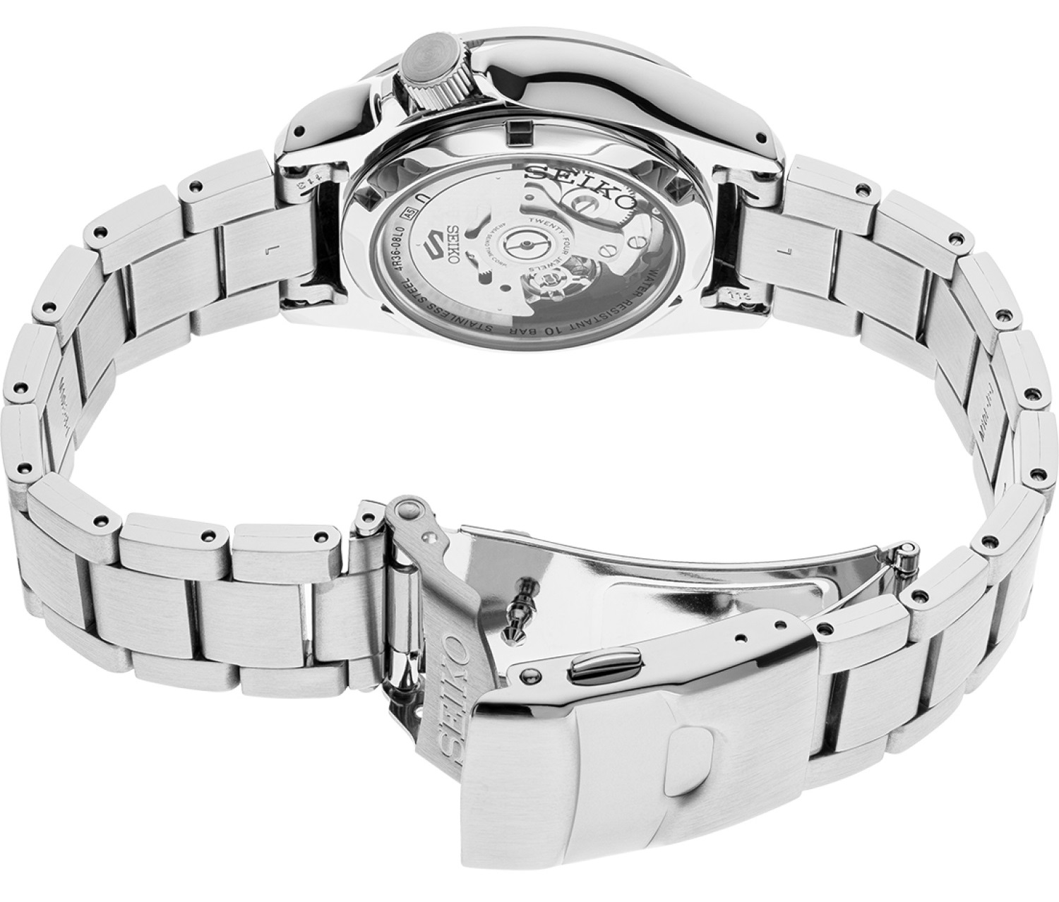 SEIKO 5 Sports Automatic 40mm Silver Stainless Steel Bracelet SRPE51K1F - 4
