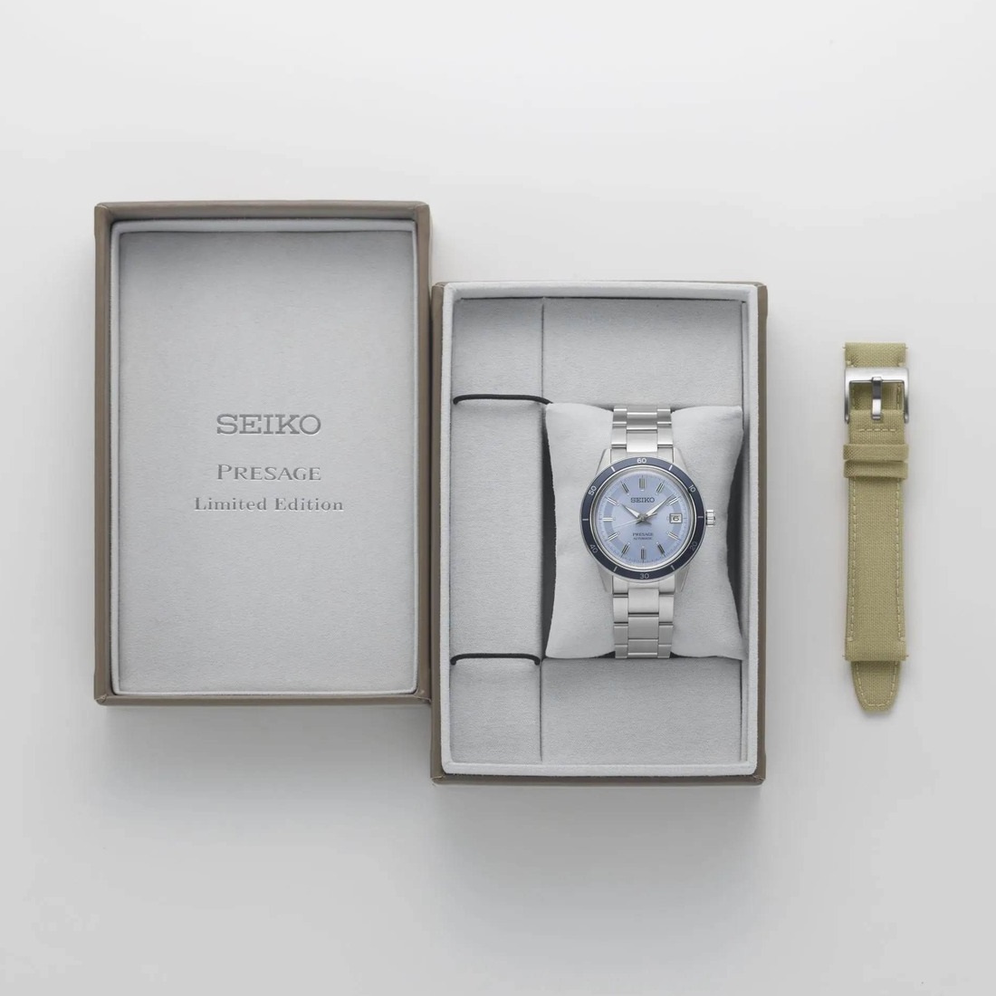SEIKO Presage Style 60's European Exclusive ‘Retro Blue’ Automatic Limited Edition 40.8mm Silver Stainless Steel Bracelet SRPL19J1 - 3