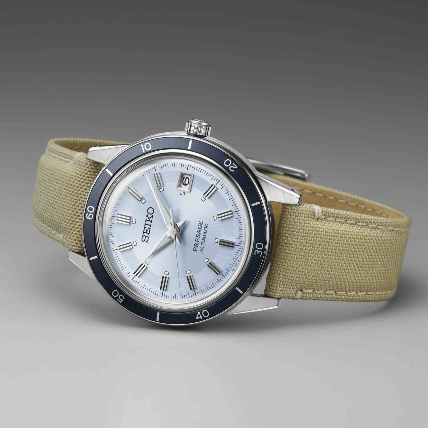 SEIKO Presage Style 60's European Exclusive ‘Retro Blue’ Automatic Limited Edition 40.8mm Silver Stainless Steel Bracelet SRPL19J1 - 5
