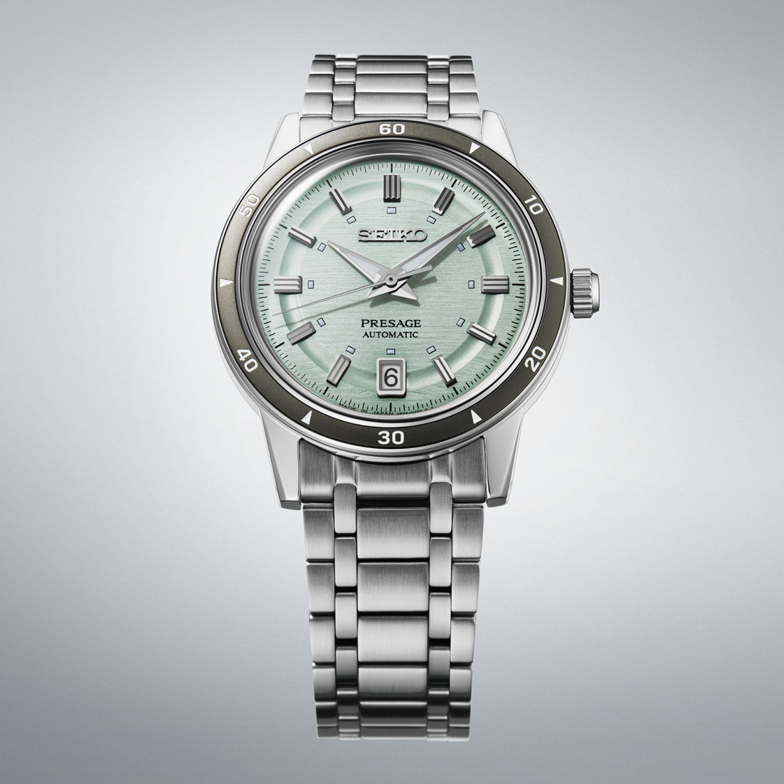 SEIKO Presage Style 60's Automatic Water Green Dial 39.5mm Silver Stainless Steel Bracelet SRPL71J1 - 3
