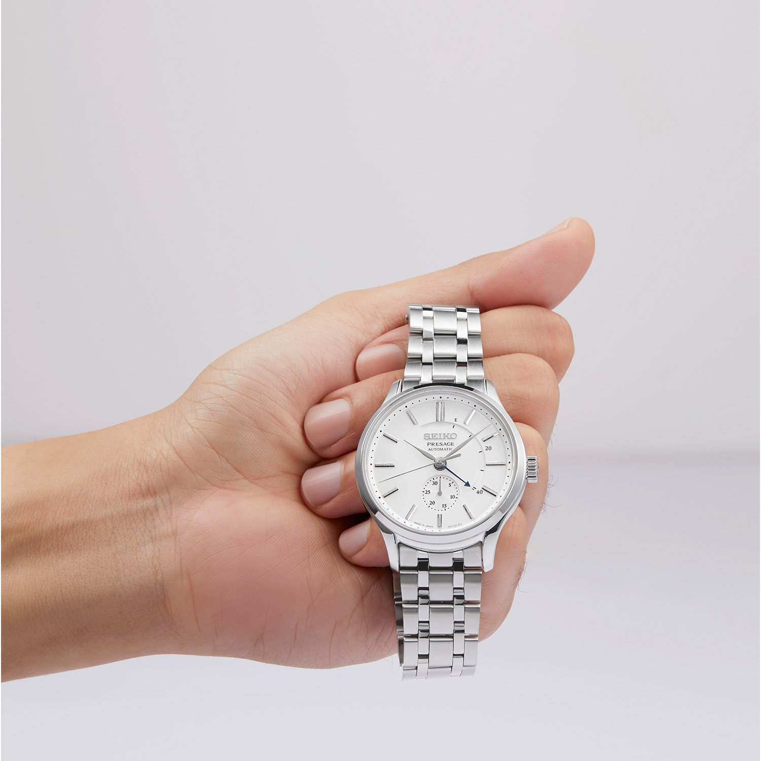 SEIKO Presage ‘Japanese Zen Gardens’ Power Reserve Automatic White Dial 42mm Silver Stainless Steel Bracelet SSA395J1 - 3