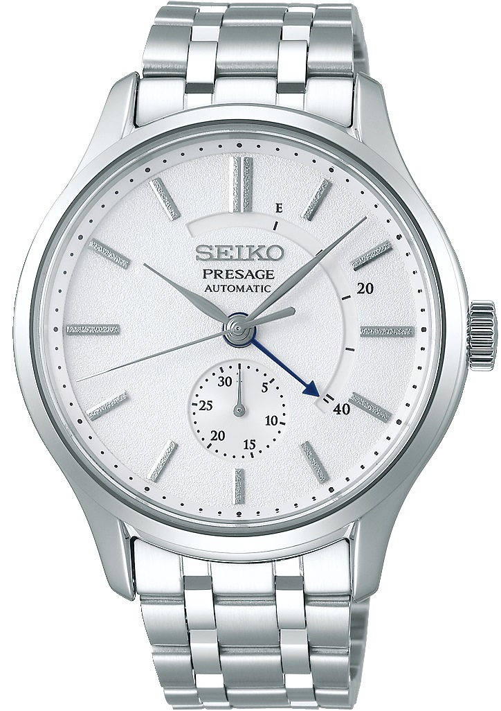 SEIKO Presage ‘Japanese Zen Gardens’ Power Reserve Automatic White Dial 42mm Silver Stainless Steel Bracelet SSA395J1 - 