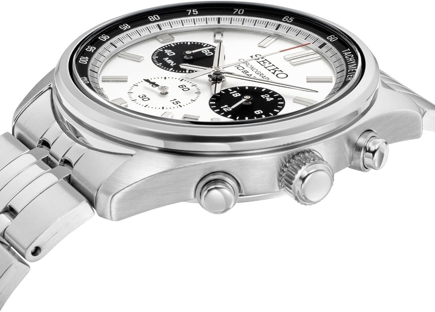 SEIKO Conceptual Series Chronograph 41.5mm Silver Stainless Steel Bracelet SSB425P1 - 