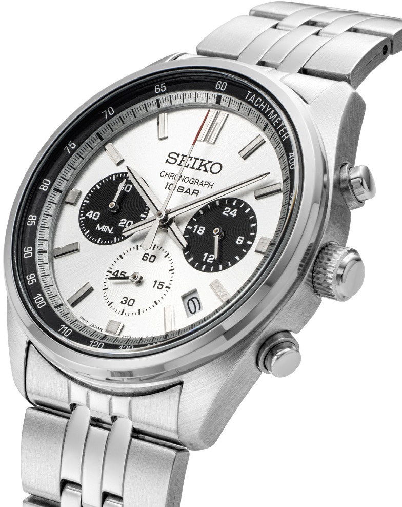 SEIKO Conceptual Series Chronograph 41.5mm Silver Stainless Steel Bracelet SSB425P1 - 3