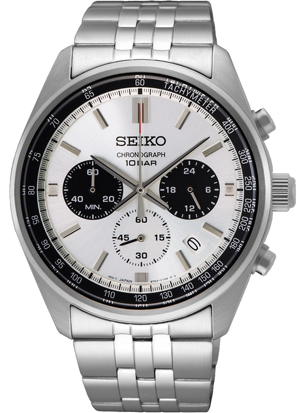 SEIKO Conceptual Series Chronograph 41.5mm Silver Stainless Steel Bracelet SSB425P1 - 
