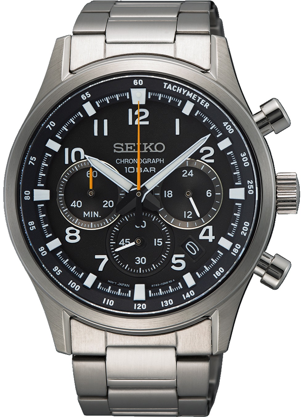 SEIKO Conceptual Series Chronograph Gray Dial 43mm Silver Stainless Steel Bracelet SSB447P1 - 