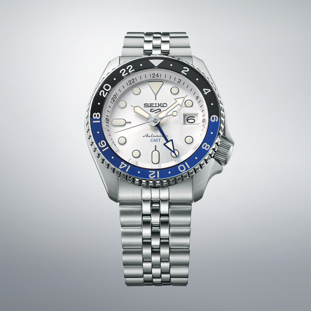 SEIKO 5 Sports GMT SKX White Dial 42.5mm Silver Stainless Steel Bracelet SSK033K1 - 2