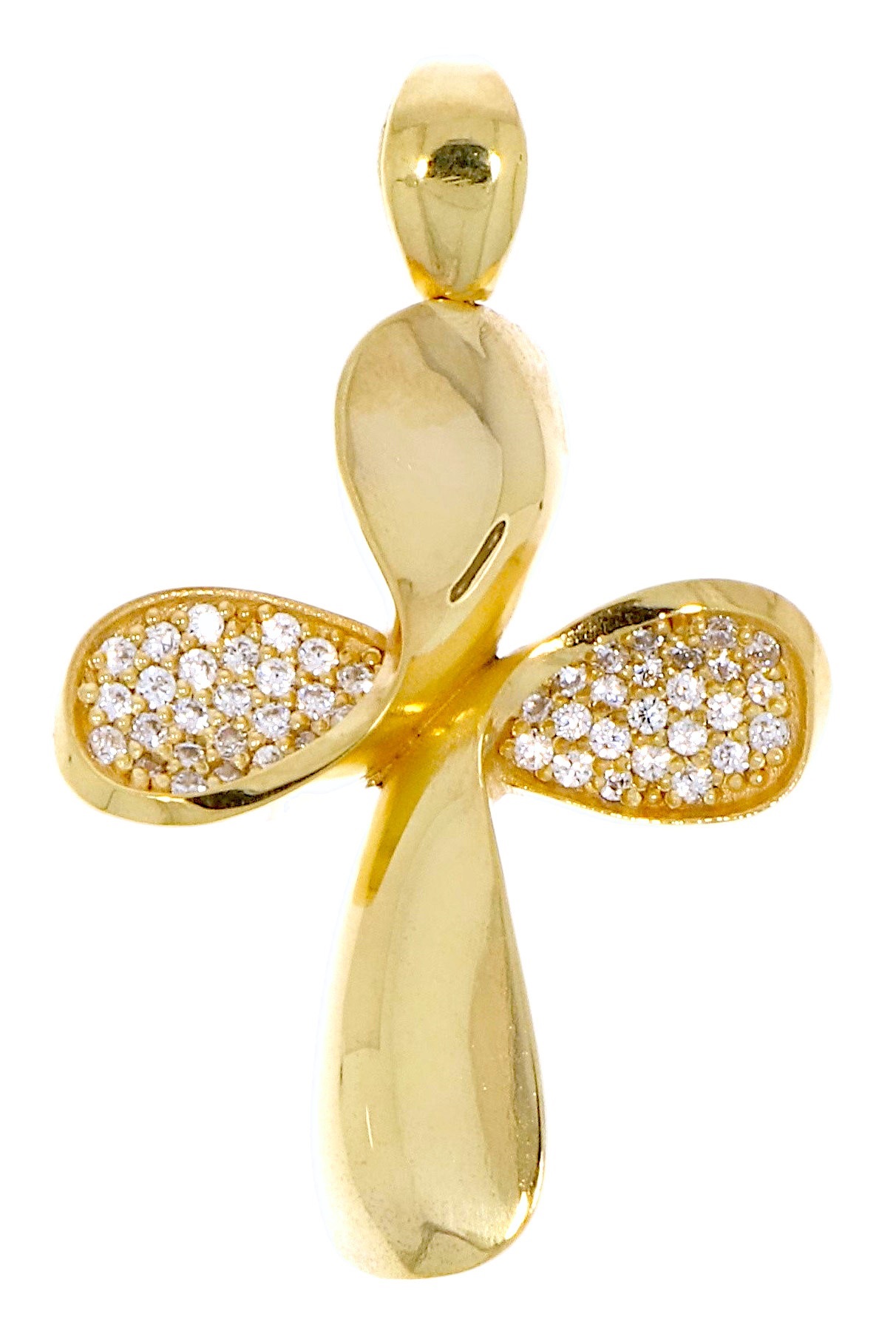 CROSS Women's SENZIO Collection K14 Yellow Gold with Zircon Stones STM26