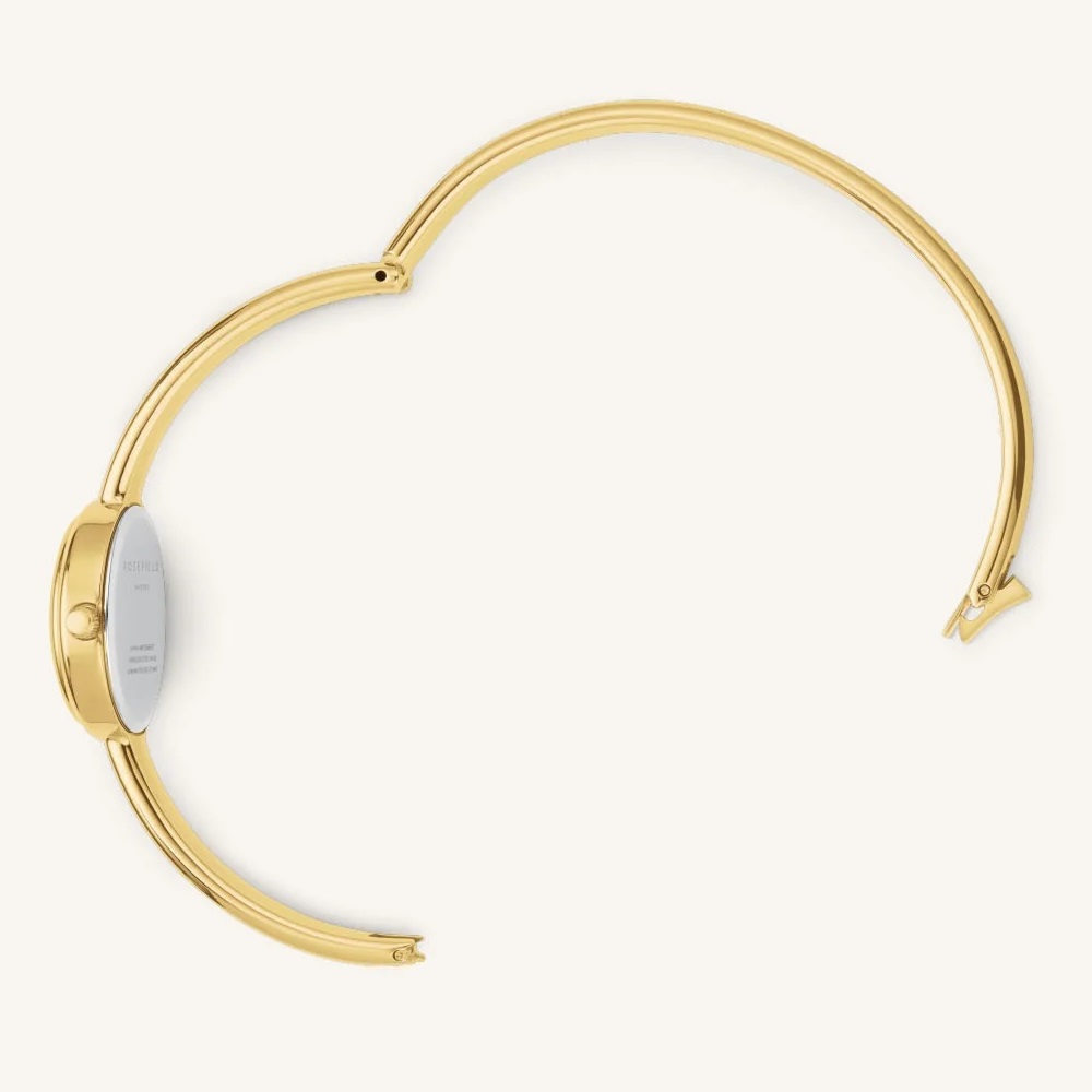 ROSEFIELD Studio Bangle X-Small Size White Pearl Dial 19.5 x 23.5mm Gold Stainless Steel Bracelet STWGSG-ST06 - 6
