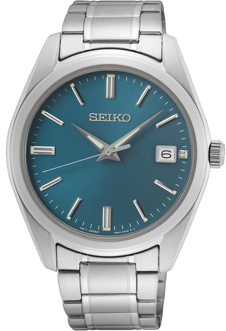 SEIKO Essential Time 40.2mm Silver Stainless Steel Bracelet SUR525P1 - 