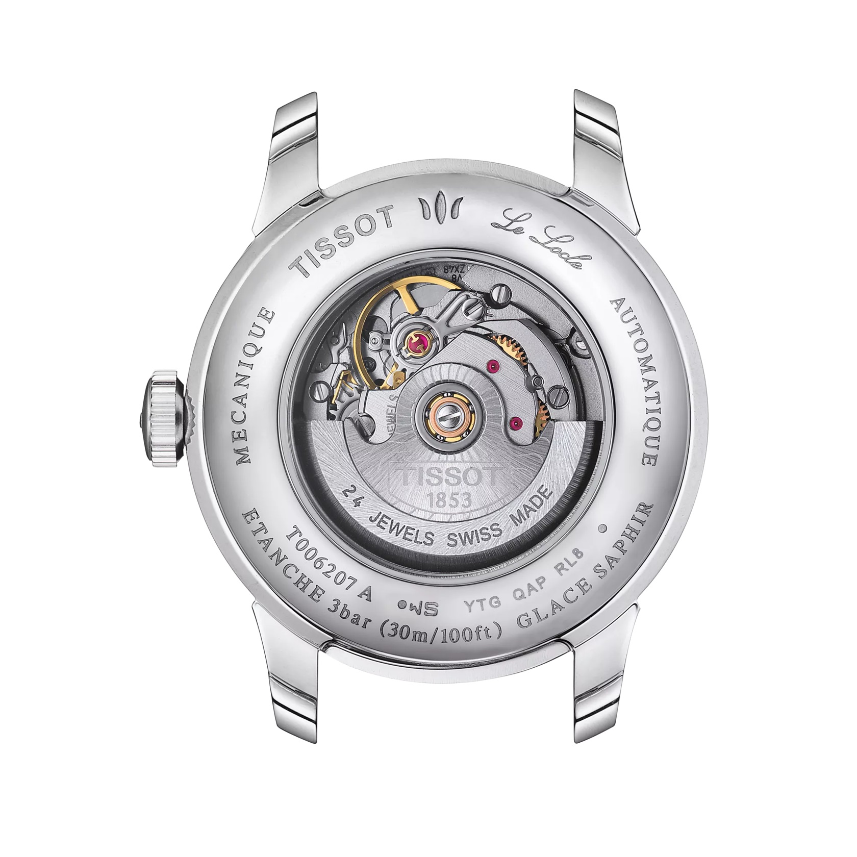 TISSOT Le Locle Automatic Lady's 20th Anniversary Silver Dial with Diamonds 29mm Silver Stainless Steel Bracelet T006.207.11.036.01 - 7