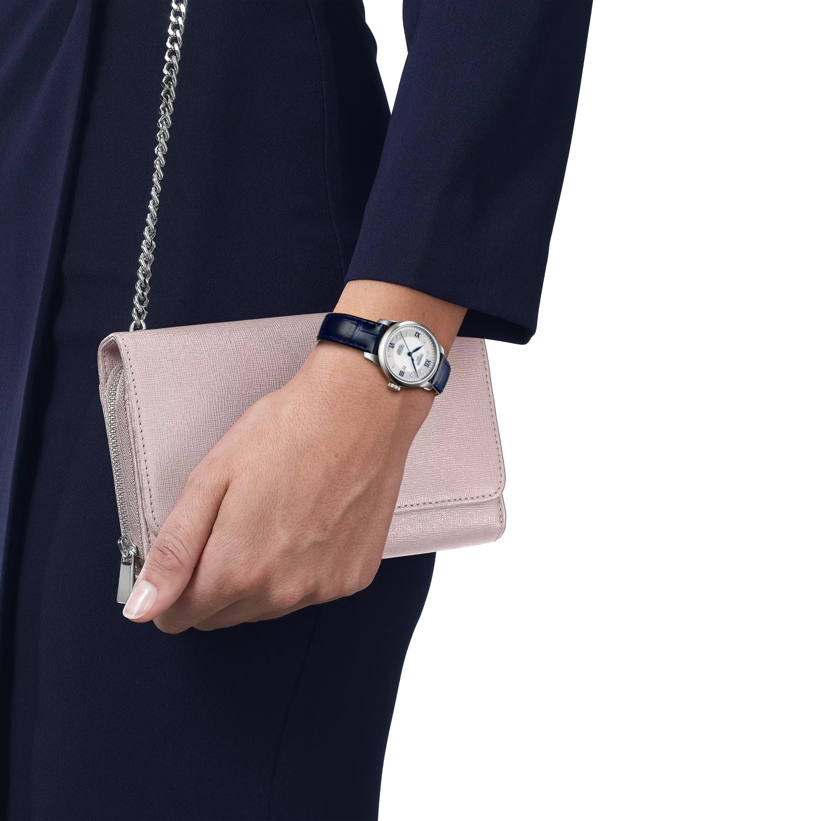TISSOT Le Locle Automatic Lady's 20th Anniversary Silver Dial with Diamonds 29mm Silver Stainless Steel Bracelet T006.207.11.036.01 - 9