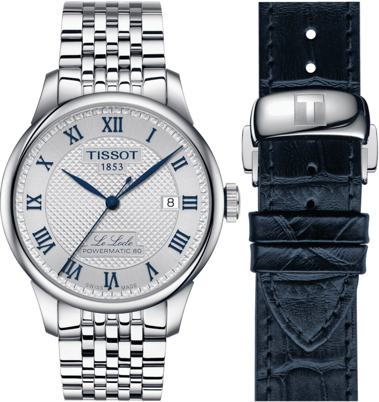 TISSOT Le Locle Powermatic 80 20th Anniversary Silver Dial 39.3mm Silver Stainless Steel Bracelet T006.407.11.033.03 - 3
