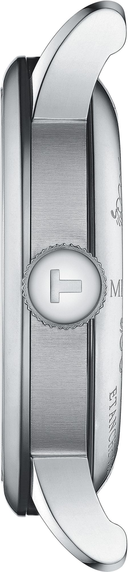 TISSOT Le Locle Powermatic 80 Open Heart Silver Dial 39.3mm Silver Stainless Steel Brown Leather Strap T006.407.16.033.01 - 