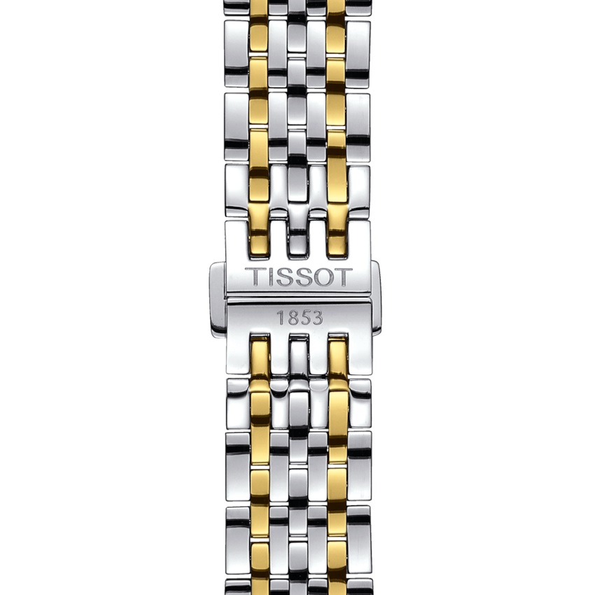 TISSOT Le Locle Powermatic 80 Silver Dial 39.3mm Two Tone Gold Stainless Steel Bracelet T006.407.22.033.01 - 