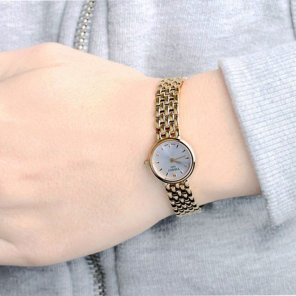 TISSOT Lovely Silver Dial 19.5mm Gold Stainless Steel Bracelet T058.009.33.031.00 - 3