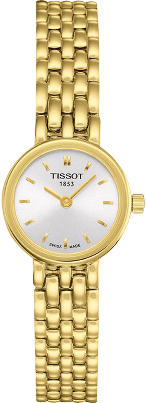 TISSOT Lovely Silver Dial 19.5mm Gold Stainless Steel Bracelet T058.009.33.031.00 - 