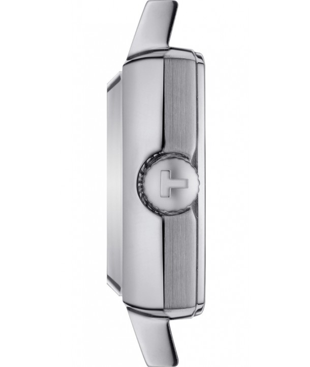 TISSOT Lovely Square Silver Dial with Diamonds 20mm Silver Stainless Steel Bracelet T058.109.11.036.01 - 