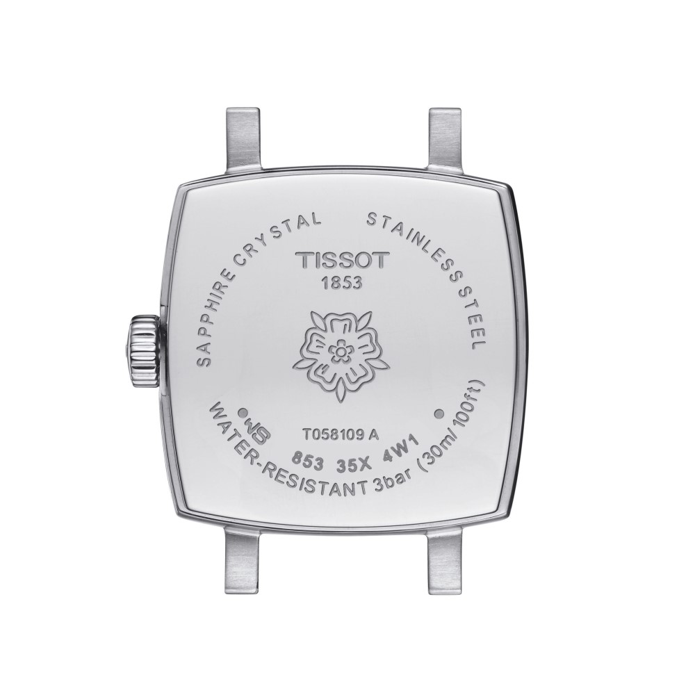 TISSOT Lovely Square Silver Dial with Diamonds 20mm Silver Stainless Steel Bracelet T058.109.11.036.01 - 3