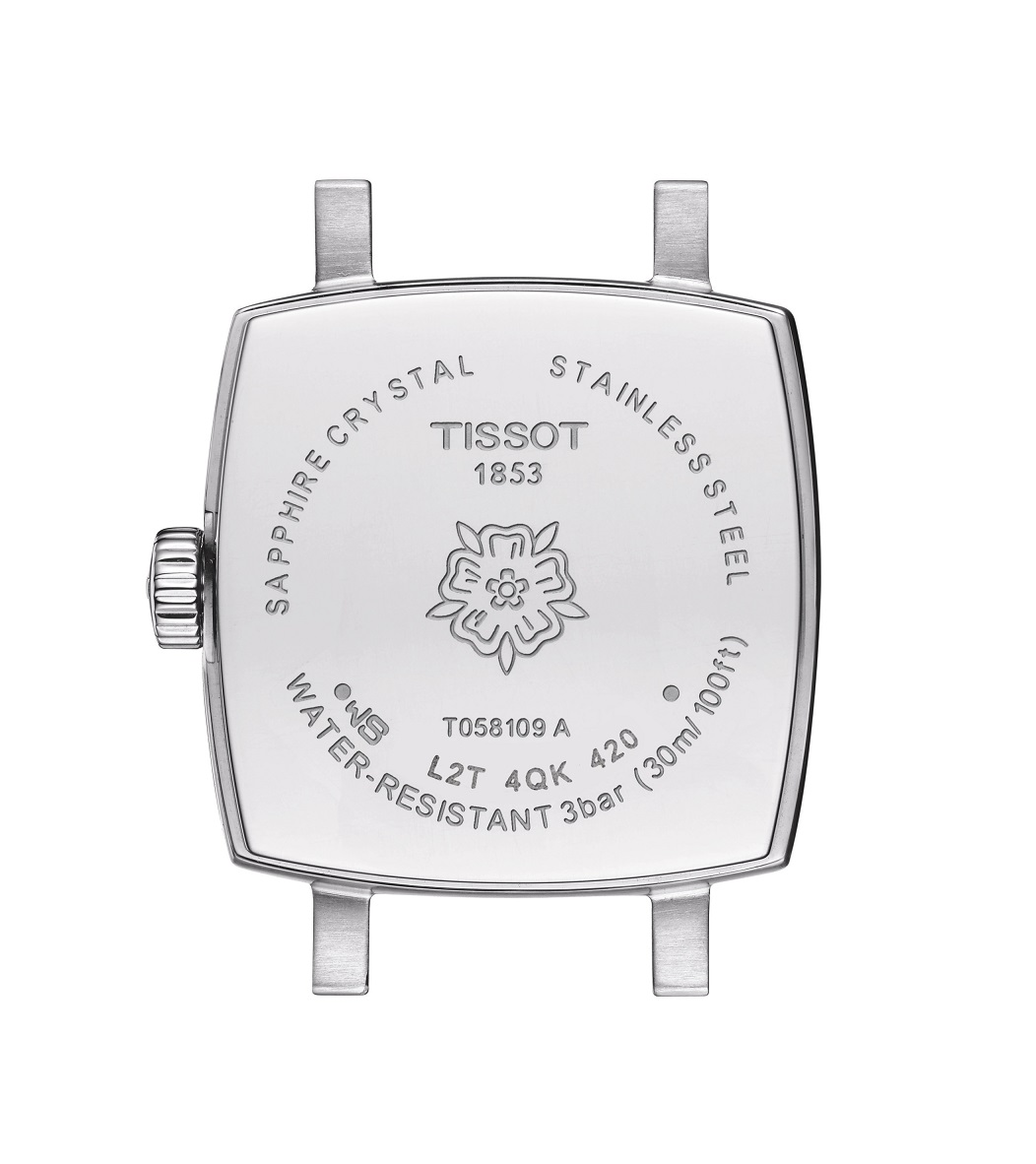 TISSOT Lovely Square Blue Dial 20mm Silver Stainless Steel Bracelet T058.109.11.041.01 - 3