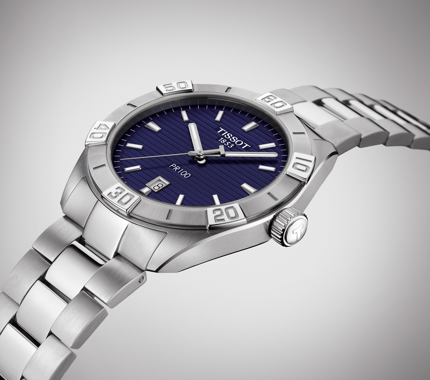 TISSOT PR 100  Sport Gent 42mm Silver Stainless Steel Bracelet T101.610.11.041.00 - 4