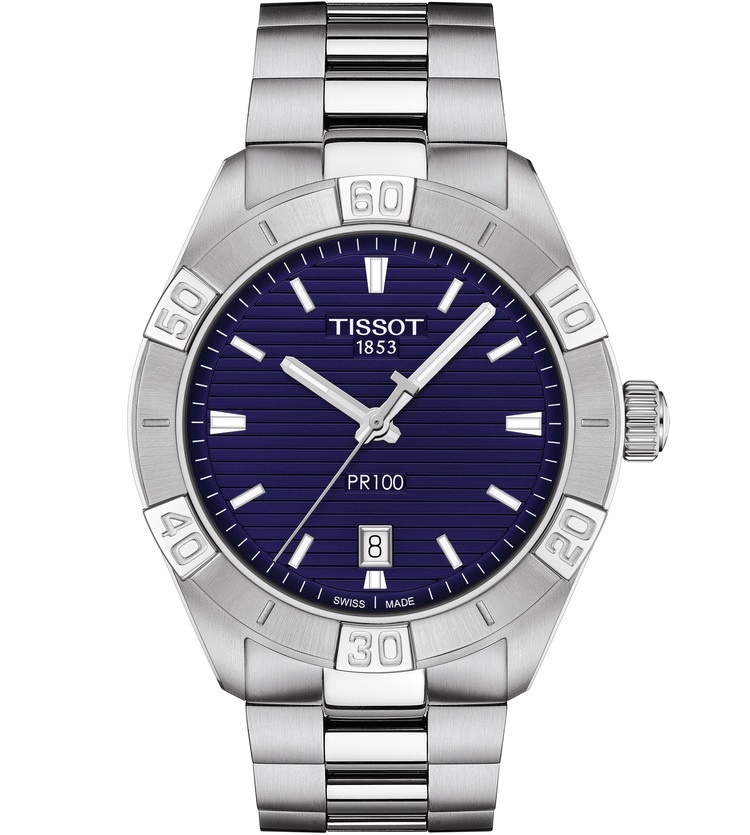 TISSOT PR 100  Sport Gent 42mm Silver Stainless Steel Bracelet T101.610.11.041.00 - 1