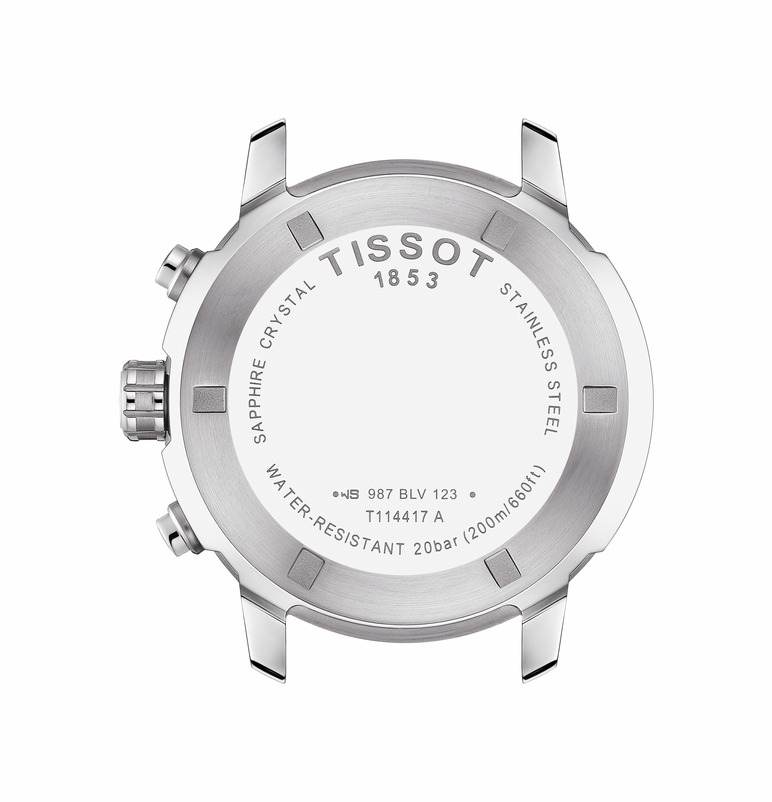 TISSOT PRC 200 Chronograph Blue Dial 42mm Silver Stainless Steel Bracelet T114.417.11.047.00 - 4