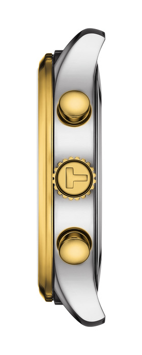 TISSOT XL Classic Chronograph Blue Dial 45mm Two Tone Gold Stainless Steel Bracelet T116.617.22.041.00 - 3