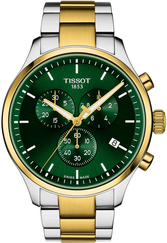 TISSOT XL Classic Chronograph 45mm Two Tone Gold & Silver Stainless Steel Bracelet T116.617.22.091.00 - 