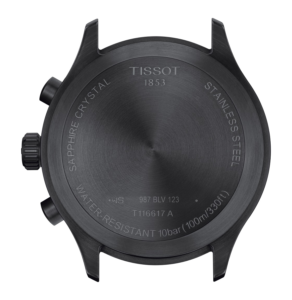 TISSOT XL Vintage Chronograph 45mm Black Stainless Steel Black Leather Strap T116.617.36.052.02 - 3