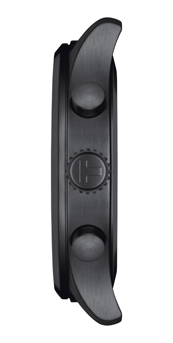 TISSOT XL Vintage Chronograph 45mm Black Stainless Steel Black Leather Strap T116.617.36.052.02 - 