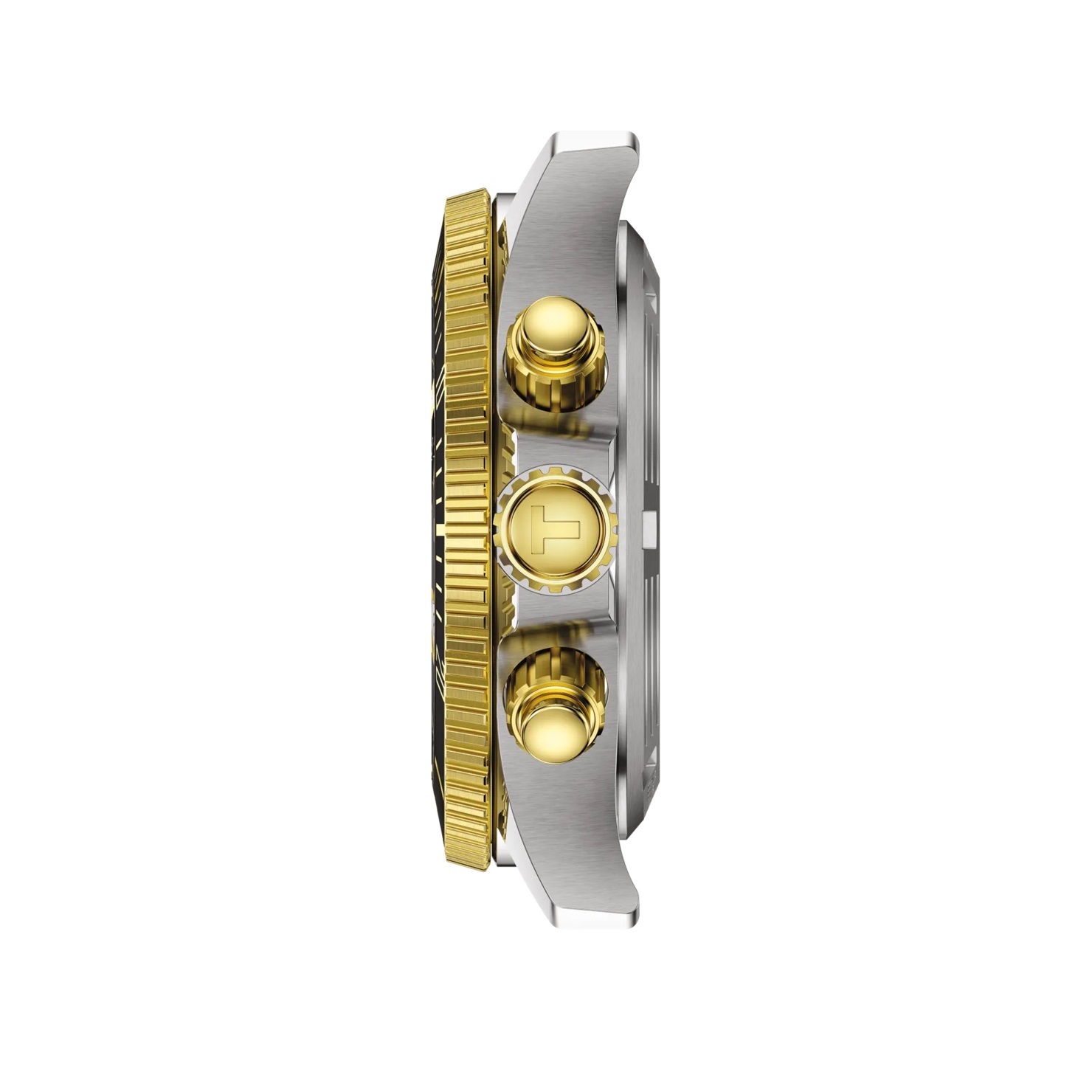 TISSOT Seastar 1000 Quartz Chronograph Gray Gradient Dial 38mm Two Tone Gold Stainless Steel Bracelet T120.217.22.061.00 - 3