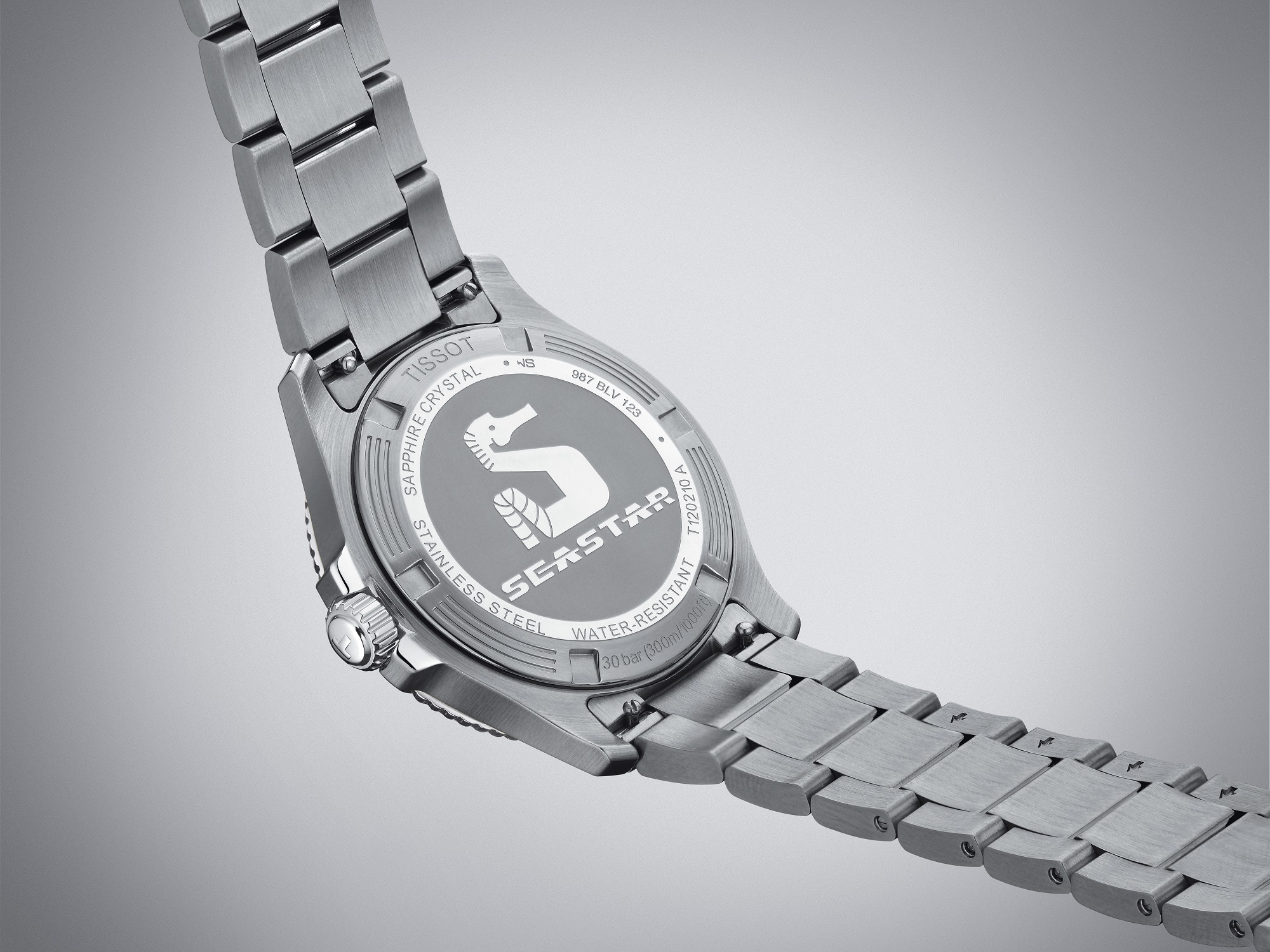 TISSOT Seastar 1000 Quartz Black Dial 40mm Silver Stainless Steel Bracelet T120.410.11.051.00 - 5