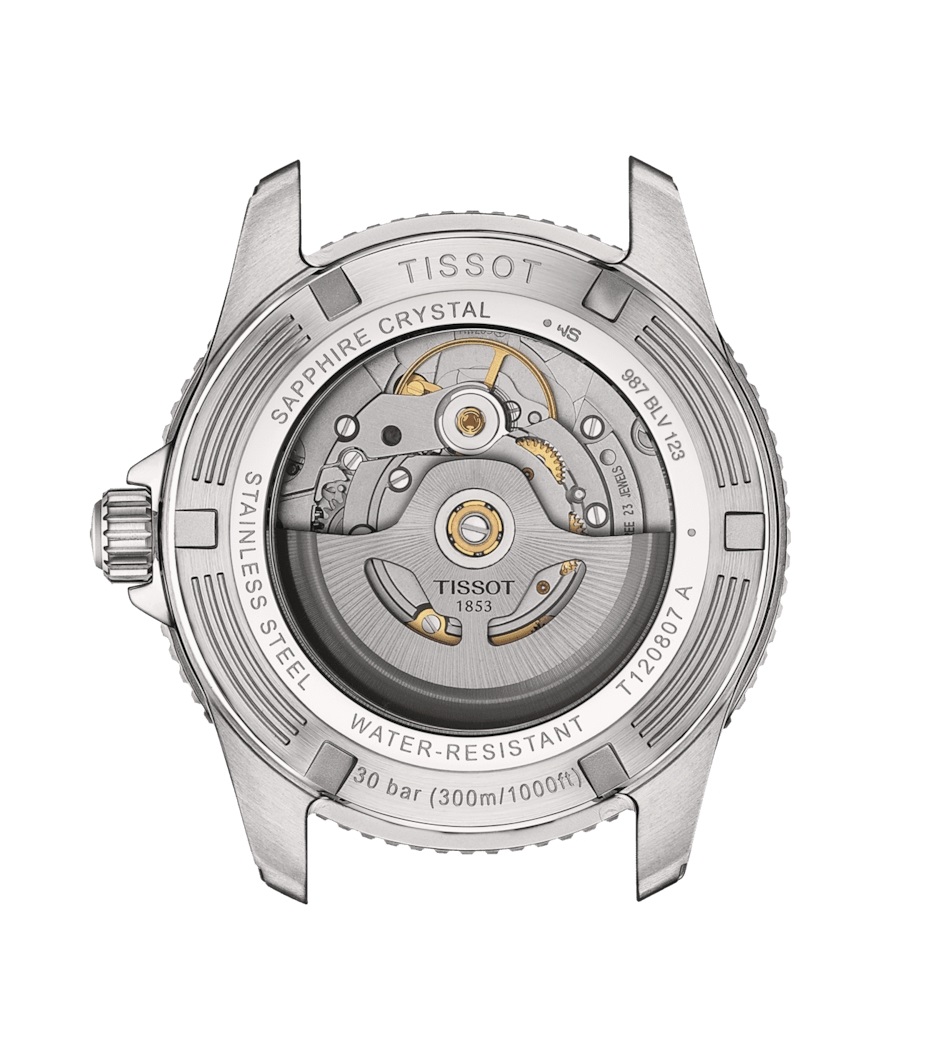 TISSOT Seastar 1000 Powermatic 80 Graded Grey-Black Dial 40mm Silver Stainless Steel Bracelet T120.807.11.051.00 - 4