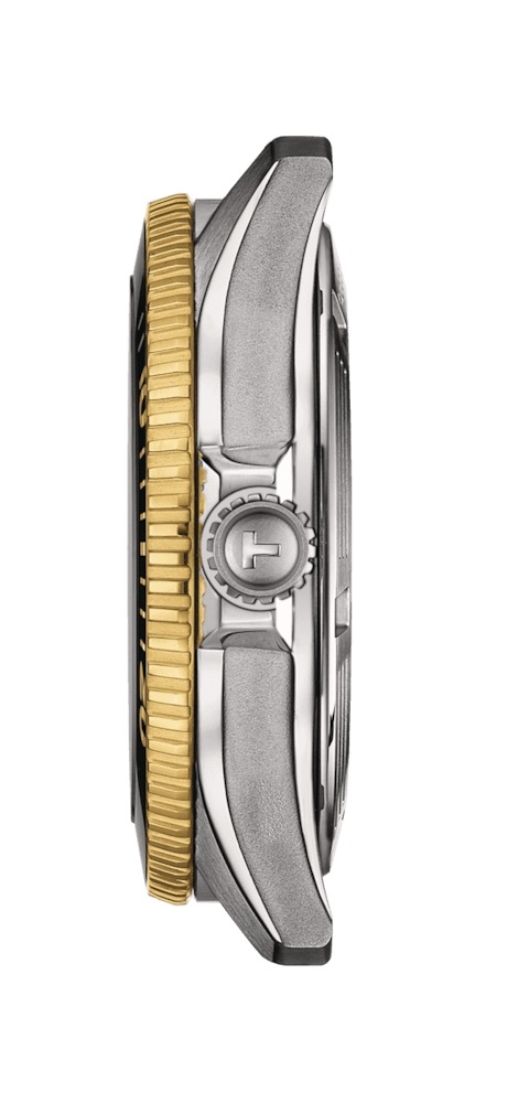 TISSOT Seastar 1000 Powermatic 80 Graded Grey-Black Dial 40mm Two Tone Gold Stainless Steel Bracelet T120.807.22.051.00 - 3