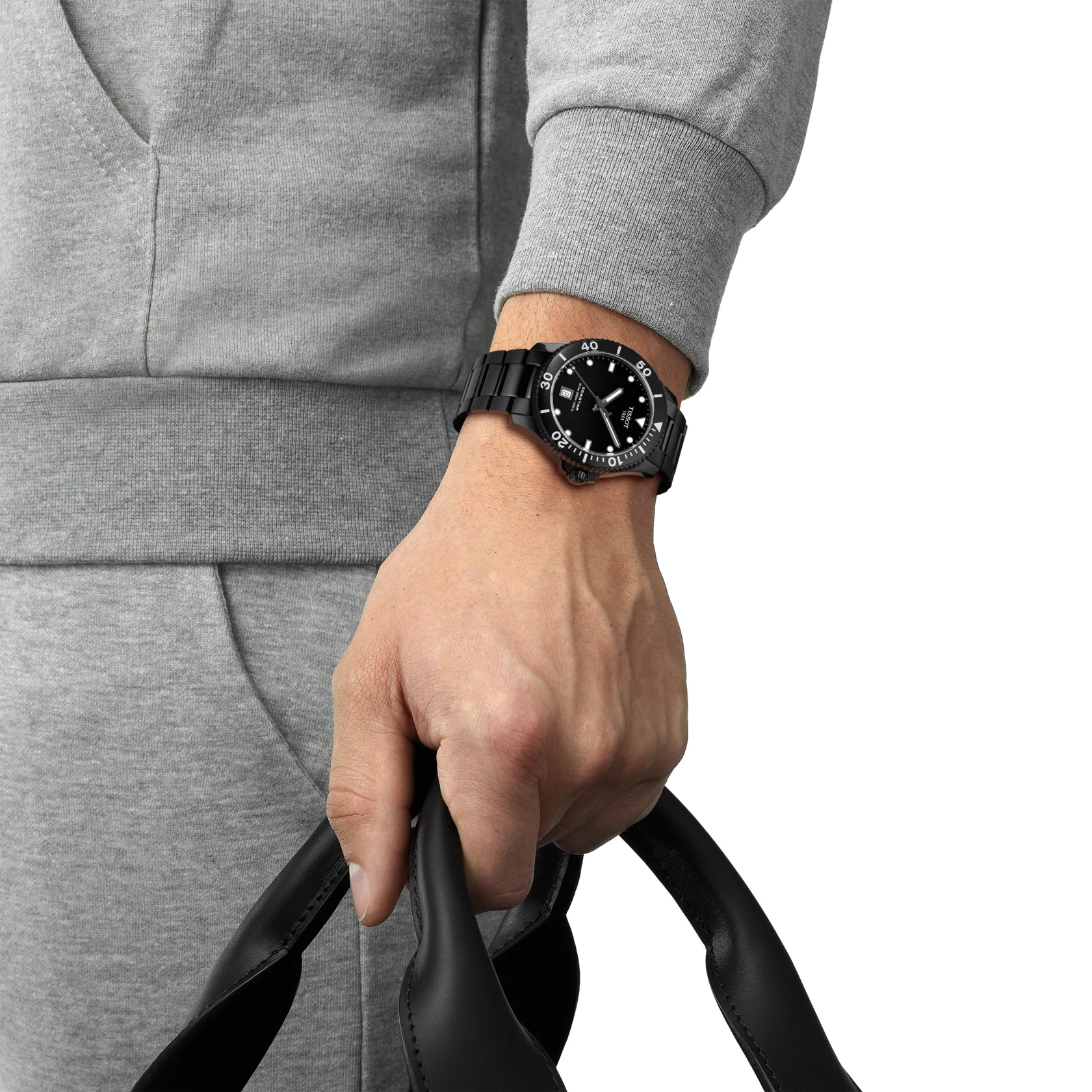 TISSOT Seastar 1000 Quartz Black Dial 40mm Black Stainless Steel Bracelet T120.410.33.051.00 - 4