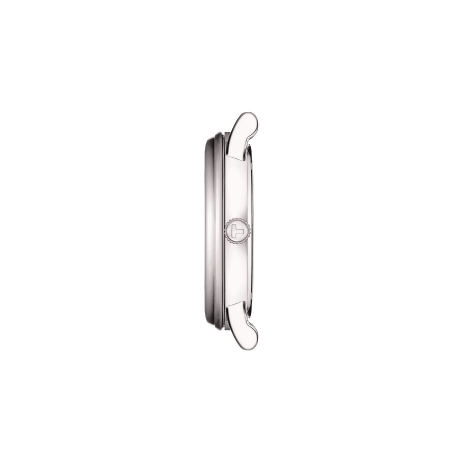 TISSOT Carson White Pearl Dial Moonface 32mm Silver Stainless Steel Bracelet T122.223.11.033.00 - 5