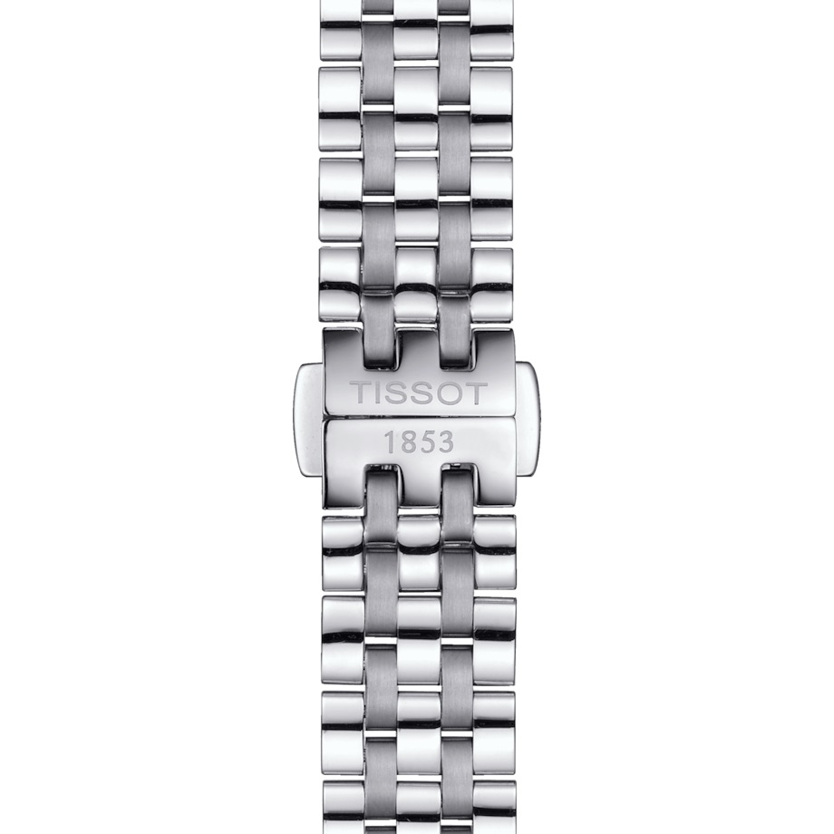 TISSOT Carson White Pearl Dial Moonface 32mm Silver Stainless Steel Bracelet T122.223.11.033.00 - 6