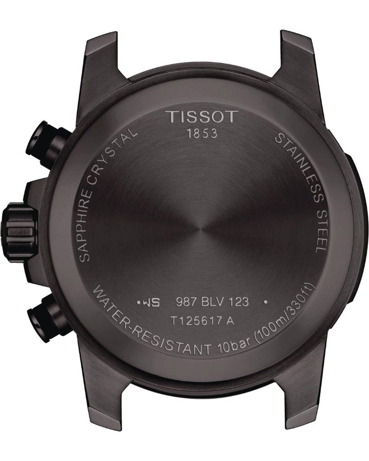 TISSOT Supersport Chronograph Black Dial 45.5mm Black Stainless Steel Bracelet T125.617.33.051.00 - 7