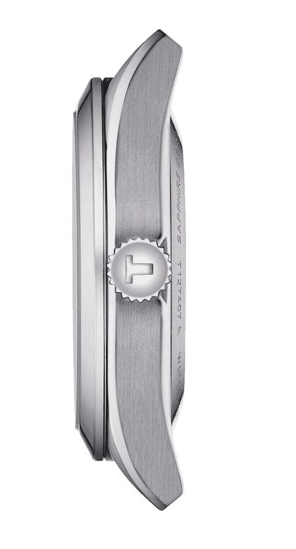 TISSOT Gentleman Powermatic 80 Open Heart Rhodium Dial 40mm Silver Stainless Steel Bracelet T127.407.11.081.00 - 