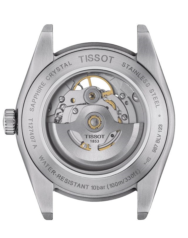 TISSOT Gentleman Powermatic 80 Open Heart Rhodium Dial 40mm Silver Stainless Steel Bracelet T127.407.11.081.00 - 3