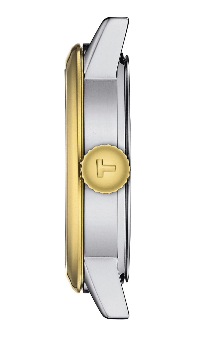 TISSOT Classic Dream Lady's Silver Dial 28mm Two Tone Gold Stainless Steel Bracelet T129.210.22.031.00 - 