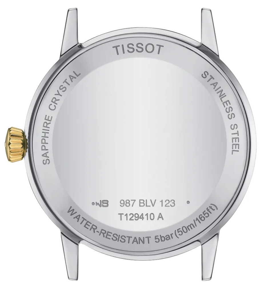 TISSOT Classic Dream Silver Dial 42mm Two Tone Gold Stainless Bracelet T129.410.22.031.00 - 3