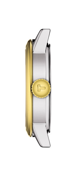 TISSOT Classic Dream Lady's Gold Dial 28mm Two Tone Gold Stainless Steel Bracelet T129.210.22.263.00 - 
