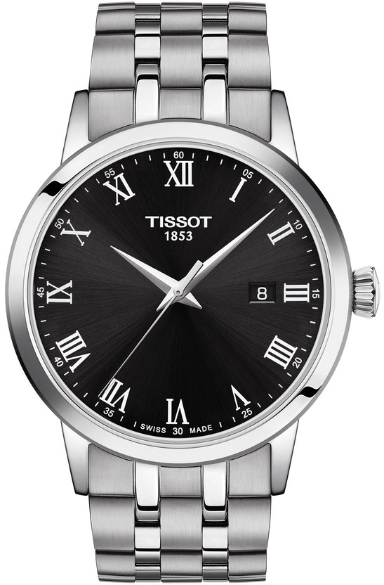 TISSOT Classic Dream Black Dial 42mm Silver Stainless Steel Bracelet T129.410.11.053.00 - 