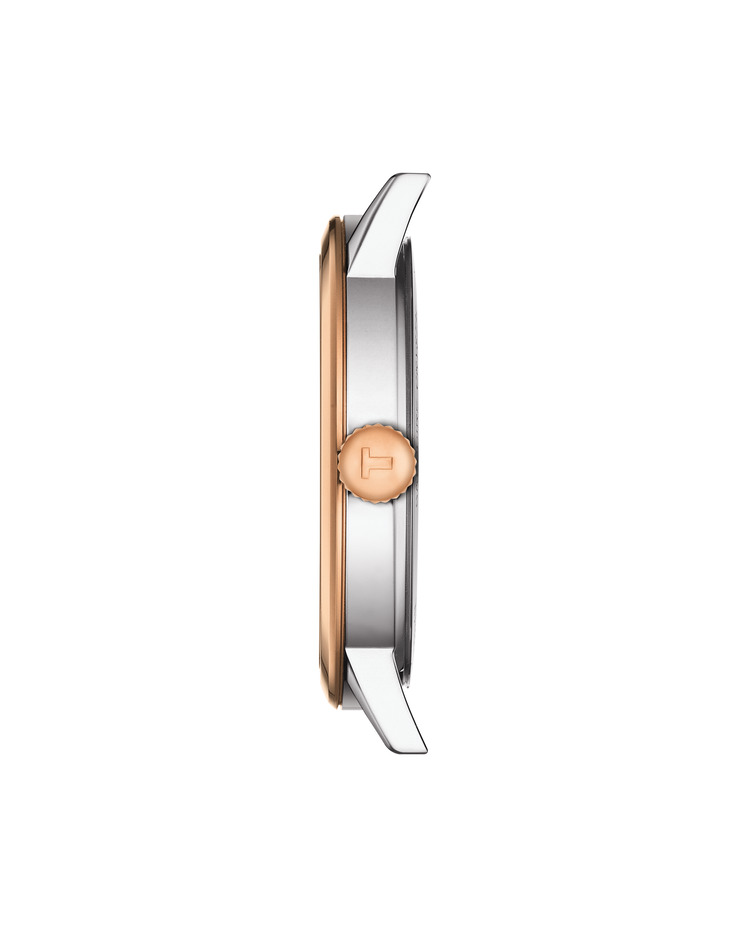 TISSOT Classic Dream White Dial 42mm Two Tone Rose Gold Stainless Steel Bracelet T129.410.22.013.00 - 