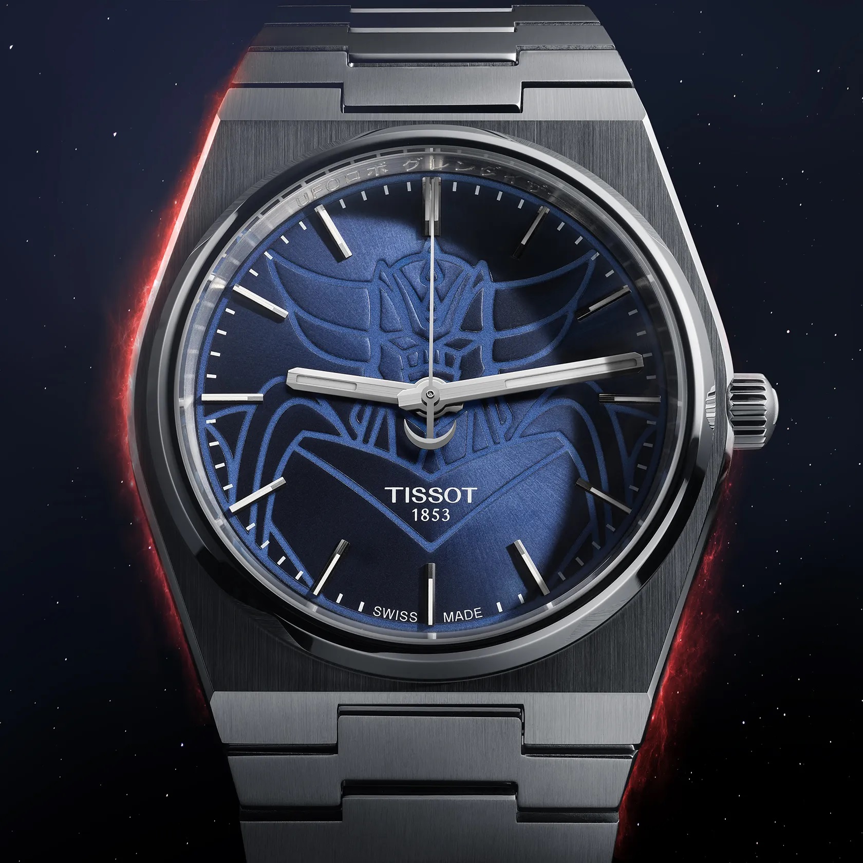 TISSOT PRX 40 UFO Robot Grendizer Powermatic 80 Blue Dial 40mm Silver Stainless Steel Bracelet T137.407.11.041.02 - 10
