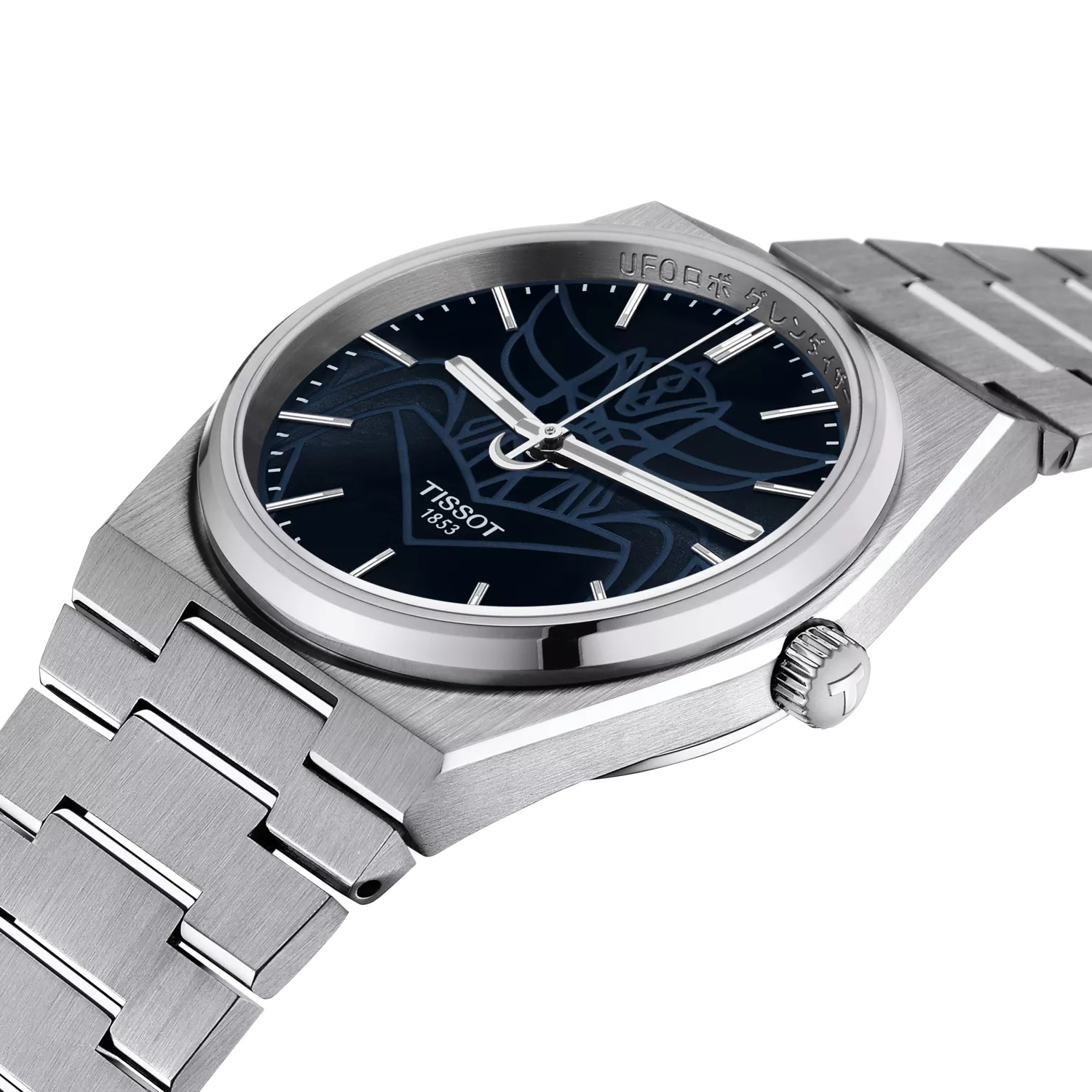 TISSOT PRX 40 UFO Robot Grendizer Powermatic 80 Blue Dial 40mm Silver Stainless Steel Bracelet T137.407.11.041.02 - 3