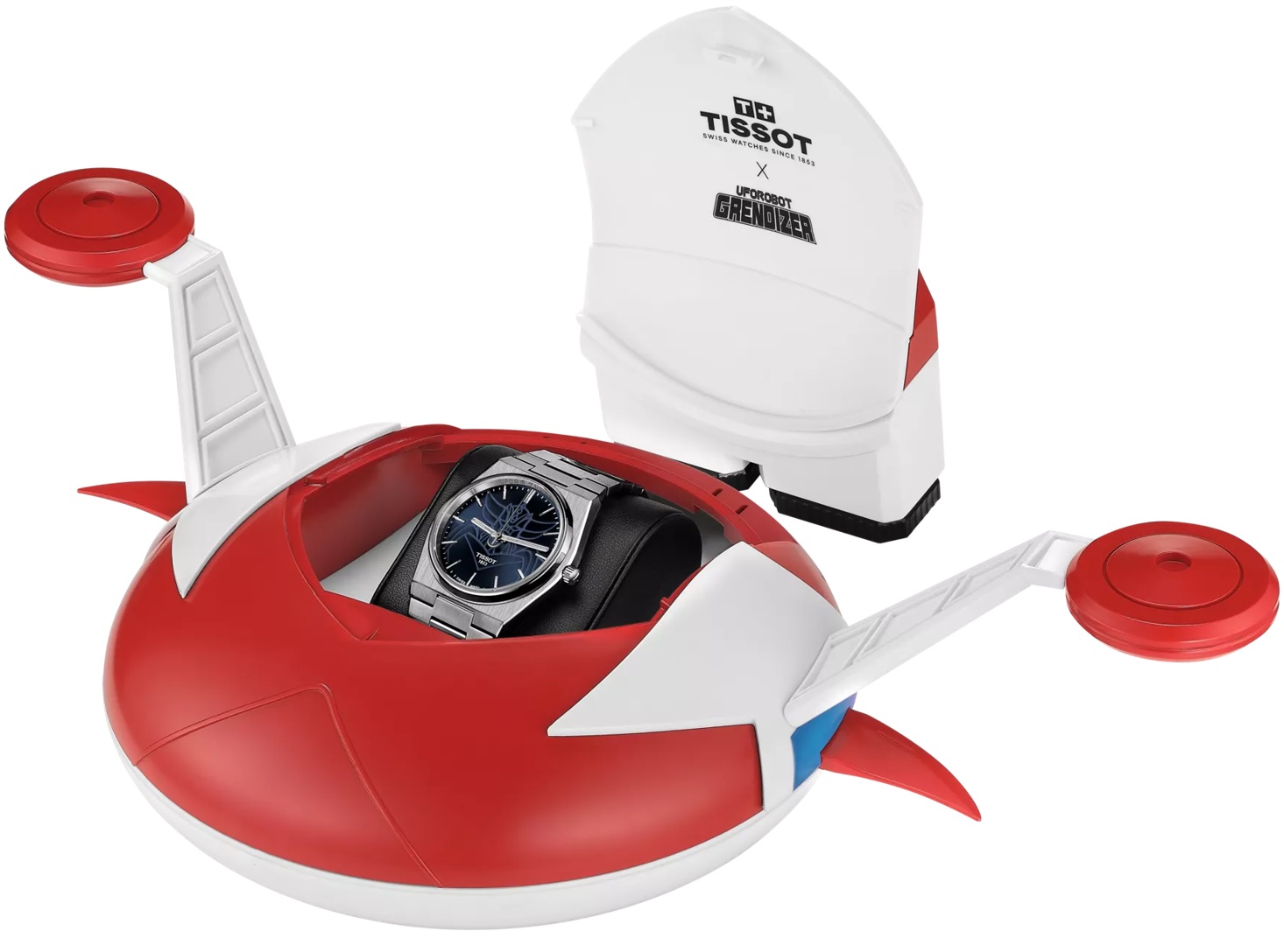 TISSOT PRX 40 UFO Robot Grendizer Powermatic 80 Blue Dial 40mm Silver Stainless Steel Bracelet T137.407.11.041.02 - 12