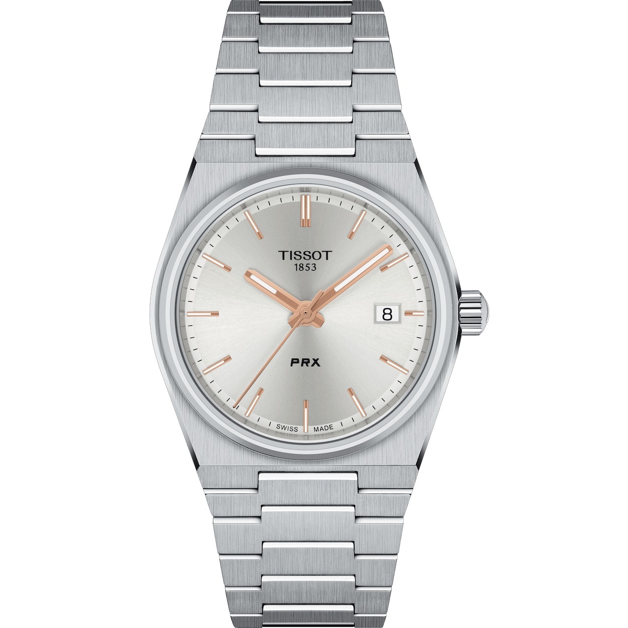 TISSOT PRX 35 Silver Dial Quartz 35mm Silver Stainless Steel Bracelet T137.210.11.031.00 - 